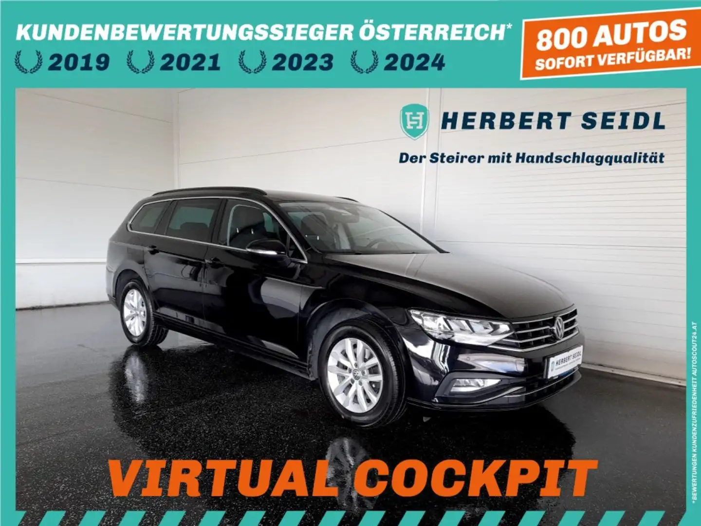 Volkswagen Passat Variant BUSINESS 2,0 TDI DSG *VIRTUELL / VOLL-LED MIT FLA / NAVI / ACC / KAMERA / E-KLAPPE / TRAVEL ASSIST / 3-ZONEN KLIMA* Schwarz - 1