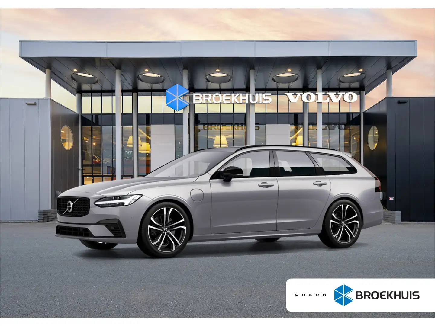 Volvo V90 T8 Recharge Ultra Dark 20" | Luchtvering | Sportst Grau - 1