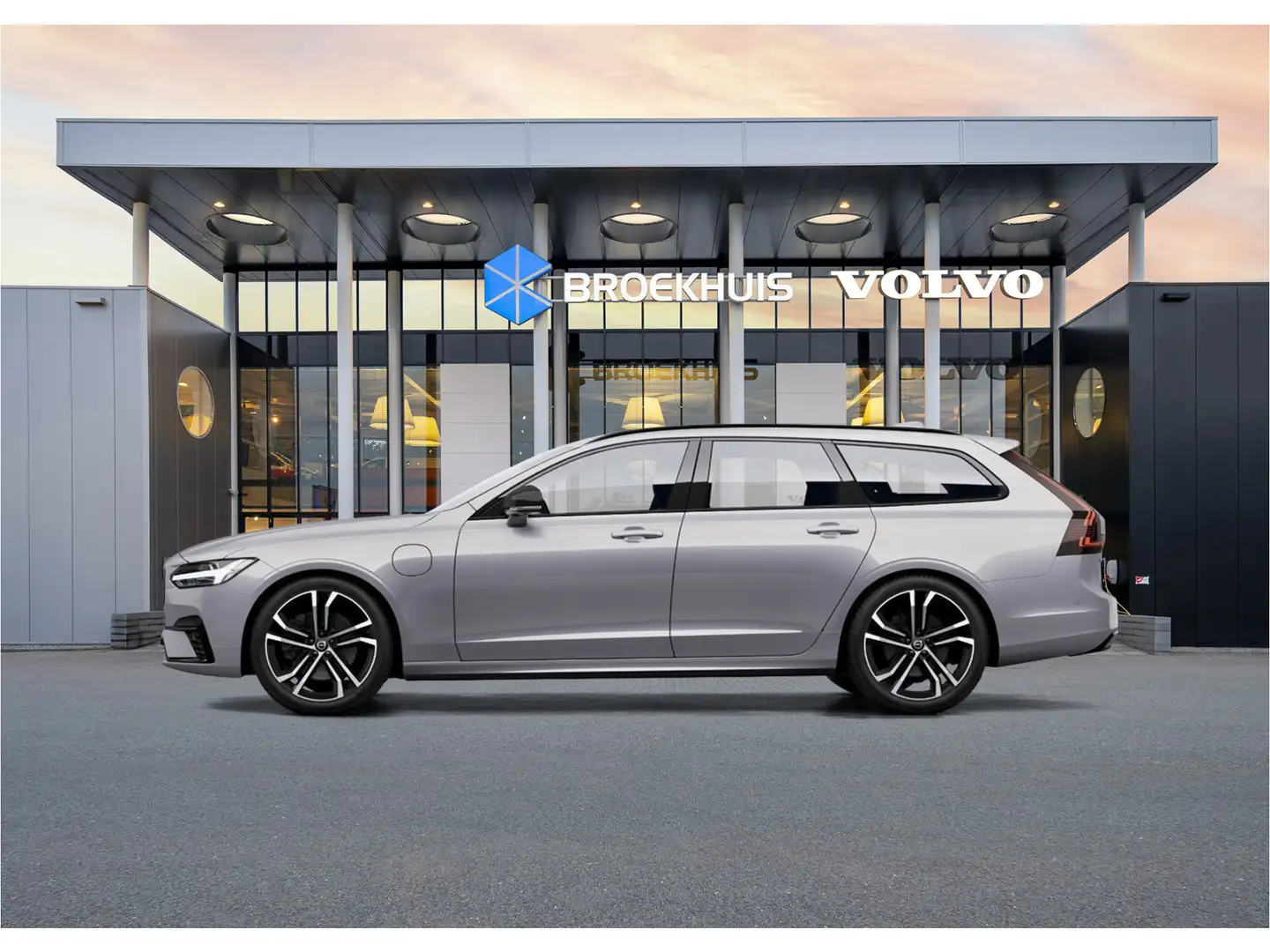 Volvo V90 T8 Recharge Ultra Dark 20" | Luchtvering | Sportst Grau - 2