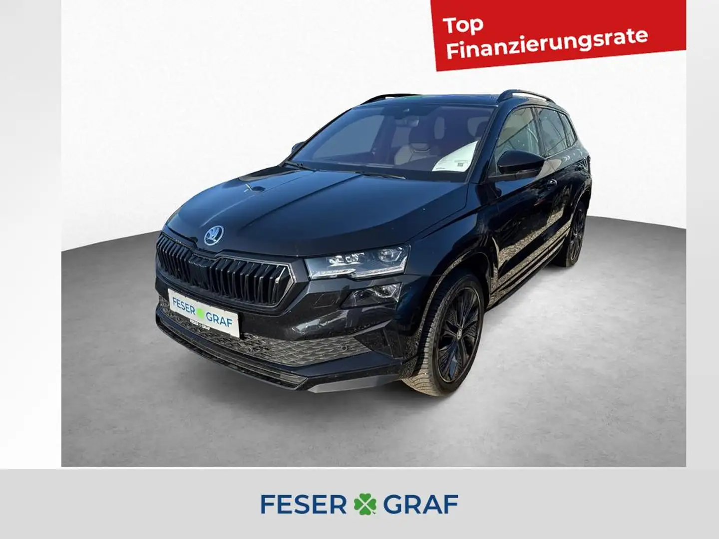 Skoda Karoq Sportline 1.5 TSI 7-DSG *ACC*NAVI*PANO*KAMERA Schwarz - 1