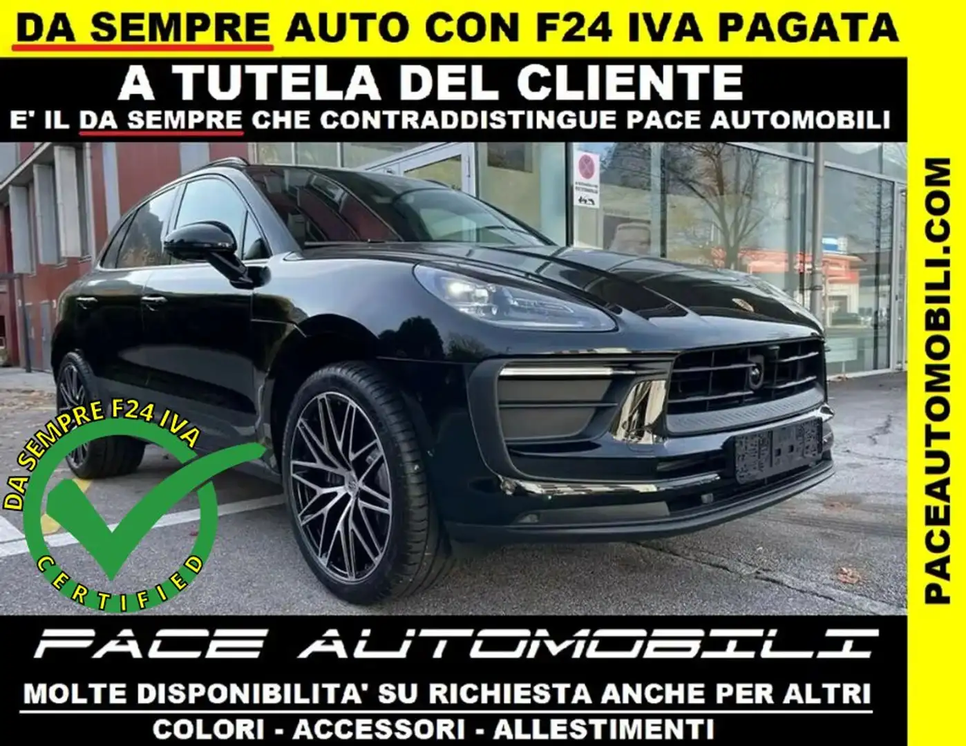 Porsche Macan PASM BOSE SPORT CHRONO 21" PELLE CARTIER TETTO 14W Nero - 1