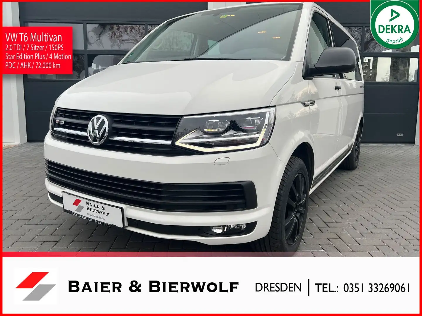 Volkswagen T6 Multivan Star Edition Plus 4Motion LED DSG SH Weiß - 1