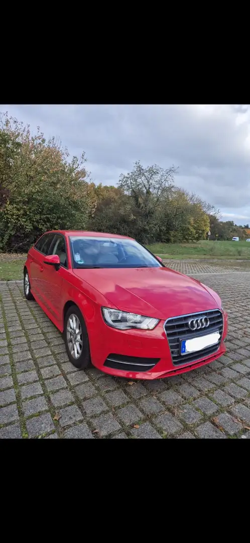 Audi A3 1.6 TDI ultra Attraction TÜV neu Červená - 1