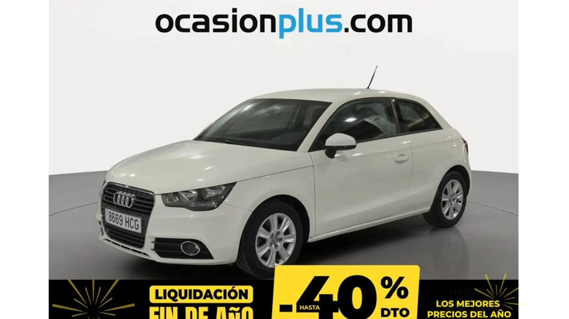 Audi A1 1.6TDI Attraction Blanc - 1