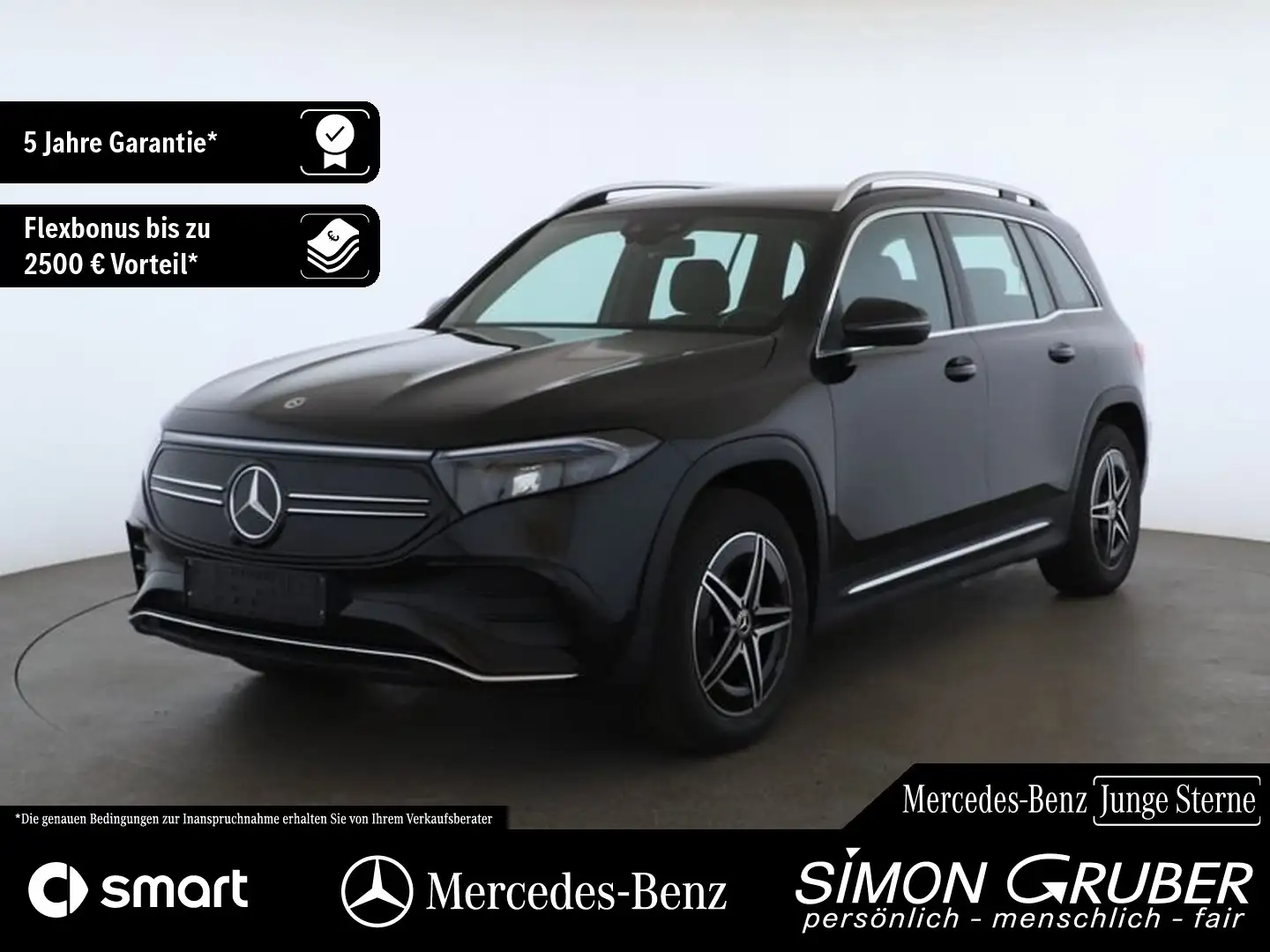 Mercedes-Benz EQB 250 AMG Line Adv. MBUX Aug Real Navi Kamera Schwarz - 1