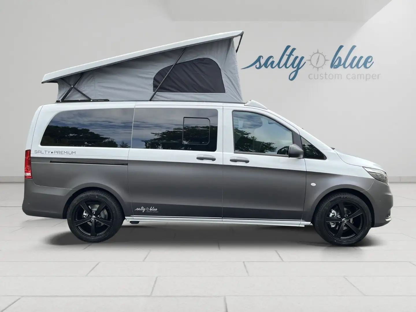 Mercedes-Benz Salty Blue Vito Premium, Schlafdach, LED Standh. Blanco - 1