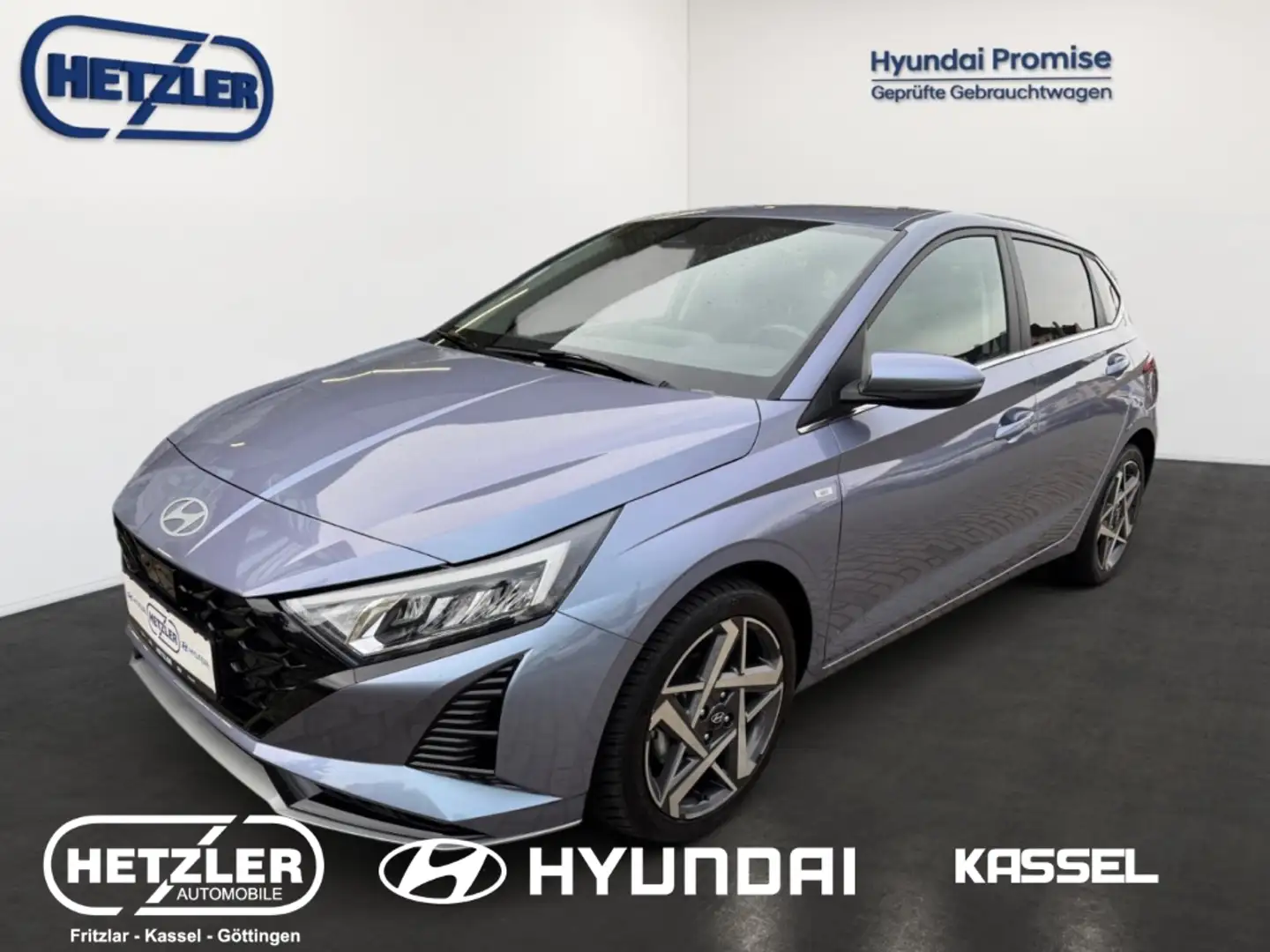Hyundai i20 Prime Mild-Hybrid 1.0 T-GDI EU6d Navi digitales Co Modrá - 1