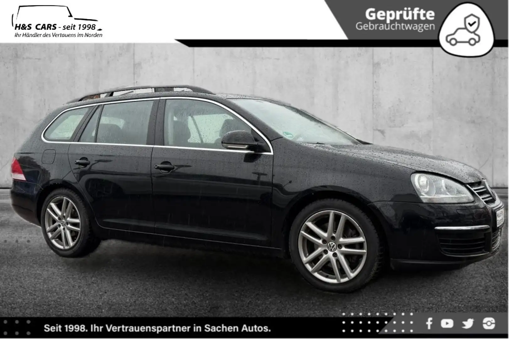 Volkswagen Golf V Variant SPORT-L. BI-XEN NAV PANO AHK TÜV Noir - 2