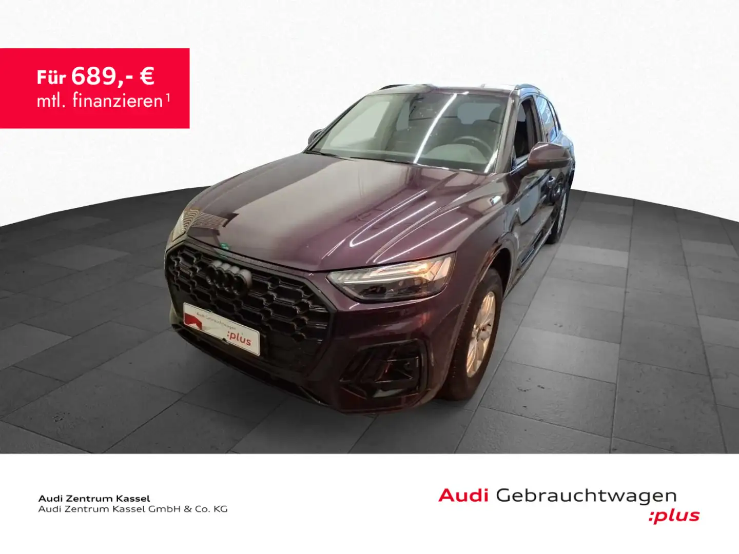 Audi Q5 40 TDI qu. S line Matrix B&O Pano AHK Kamera Violett - 1