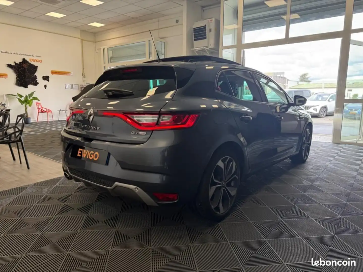 Renault Megane Mégane 1.6l TCE 165ch GT-LINE EDC-7 Toit Ouvrant C Gris - 2