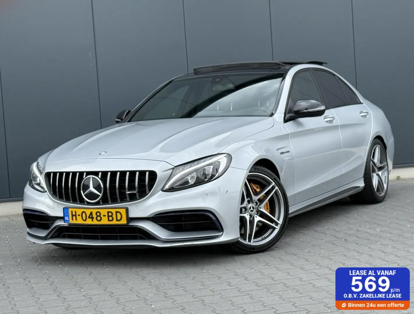 Mercedes-Benz C 63 AMG Panoramadak - Led - Carbon - Burmester Grigio - 1
