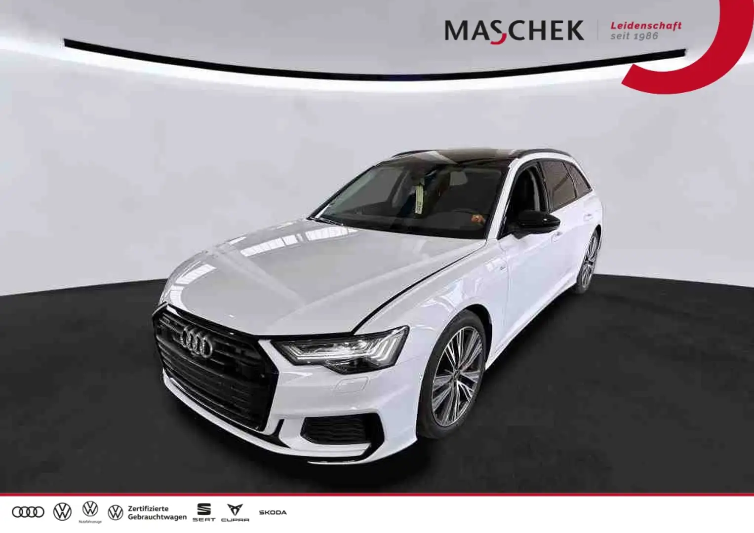 Audi A6 Avant S Line 55 TFSI e Pano B&O HD-Matrix Memory Weiß - 1