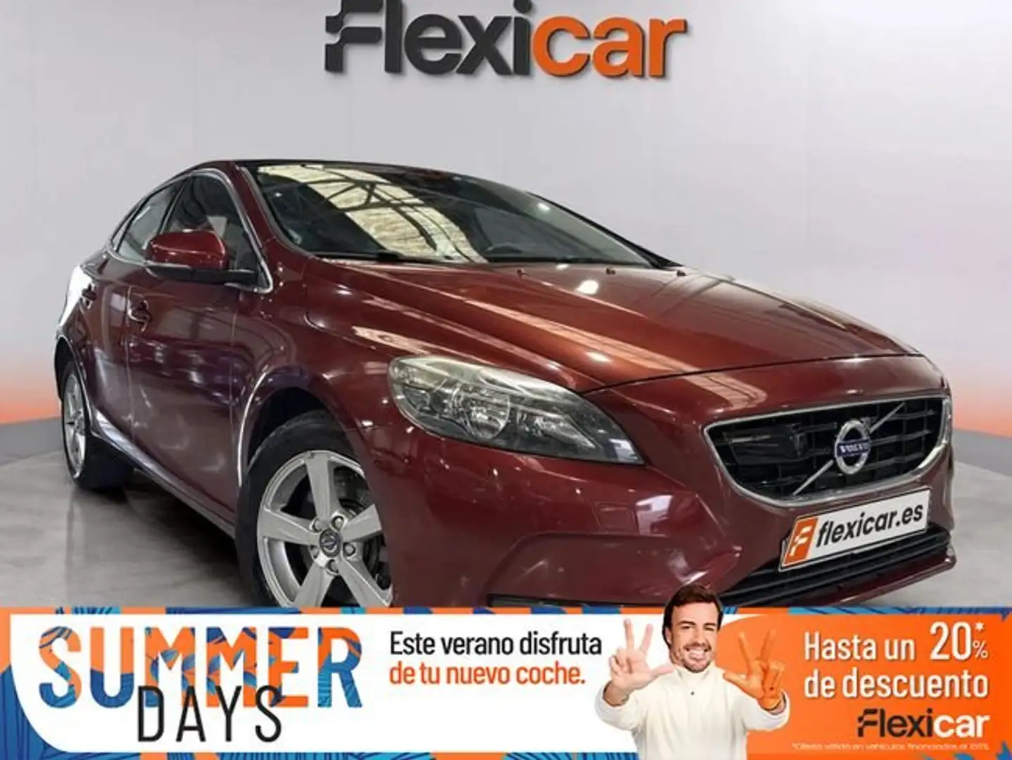 Volvo V40 2.0+D3+Momentum+Auto Burdeos - 1