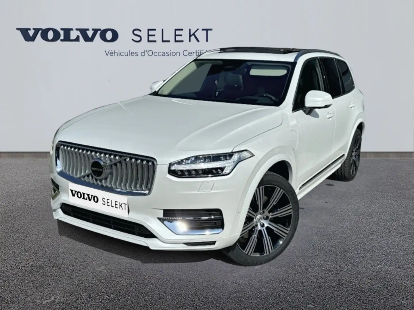 Volvo XC90 T8 AWD 310 + 145ch Ultra Style Chrome Geartronic Blanc - 1