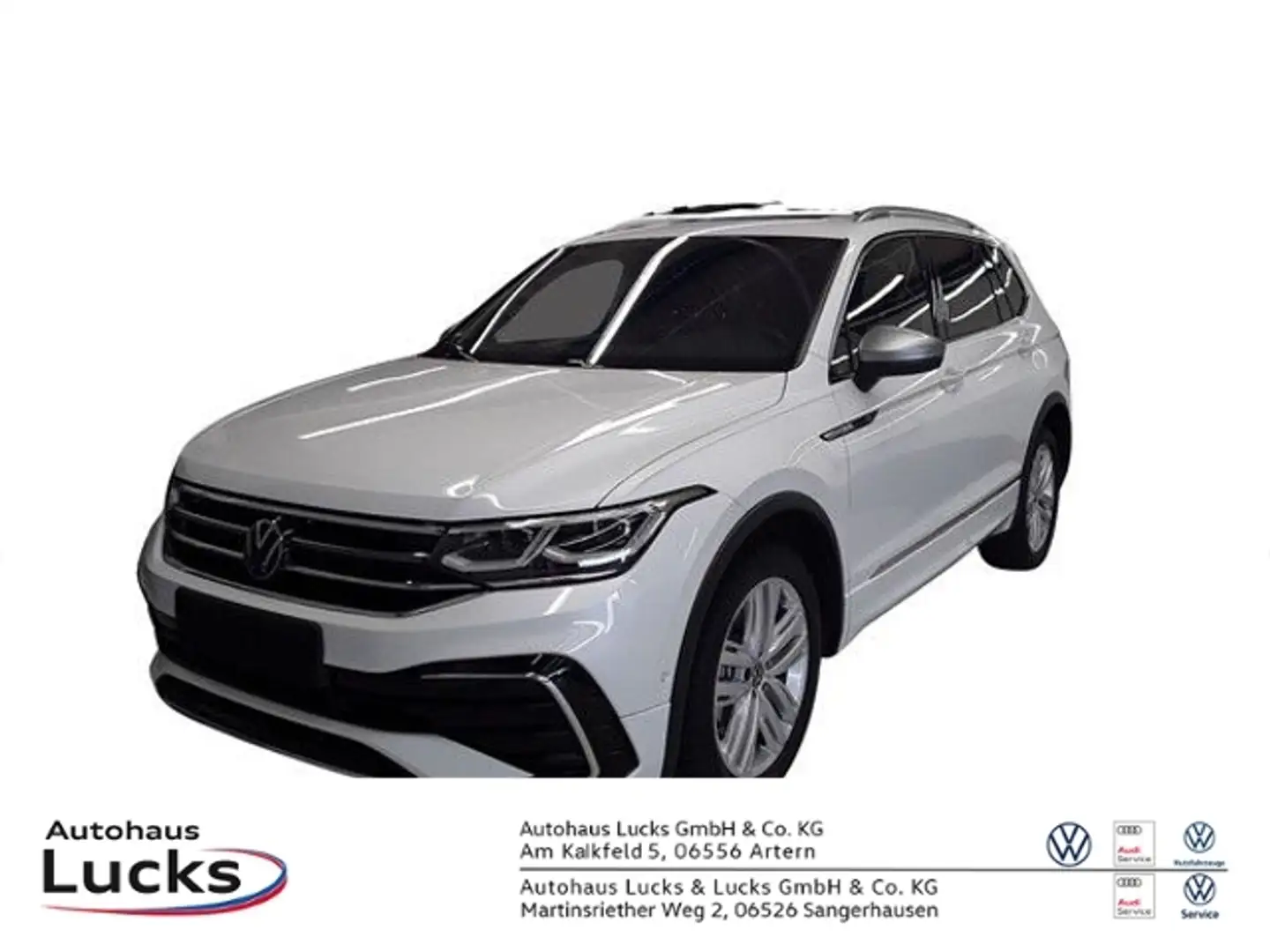Volkswagen Tiguan Allsp.2.0 TDI  R-Line DSG Pano Matrix AHK Blanc - 1