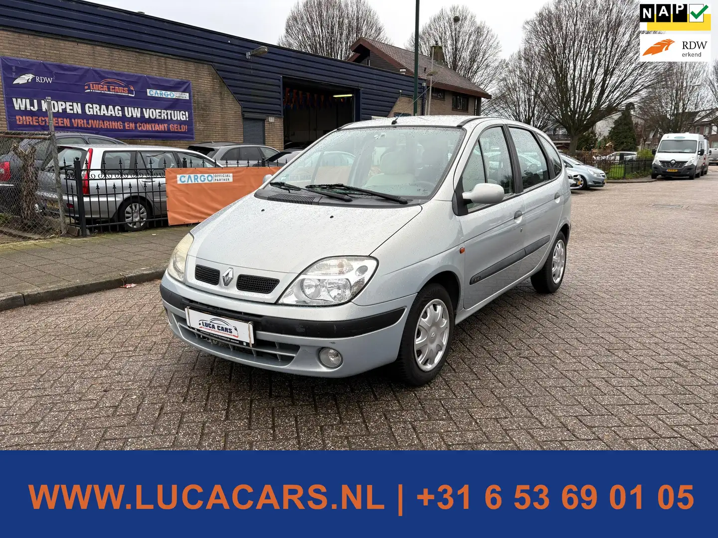 Renault Scenic 1.6-16V Expression AUTOMAAT + AIRCO! Grijs - 1
