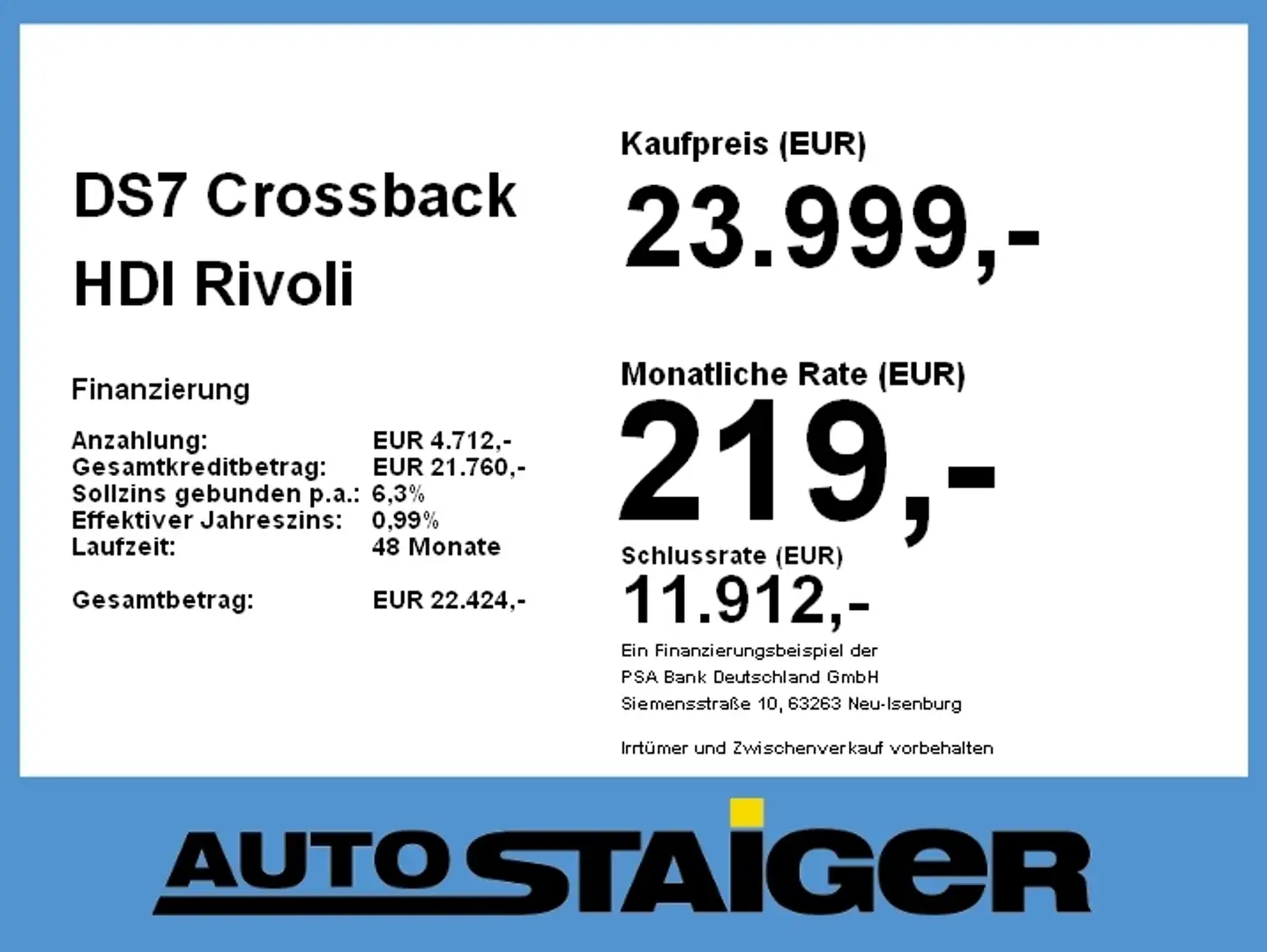 DS Automobiles DS 7 Crossback DS7 Crossback HDI Rivoli Leder Weiß - 2