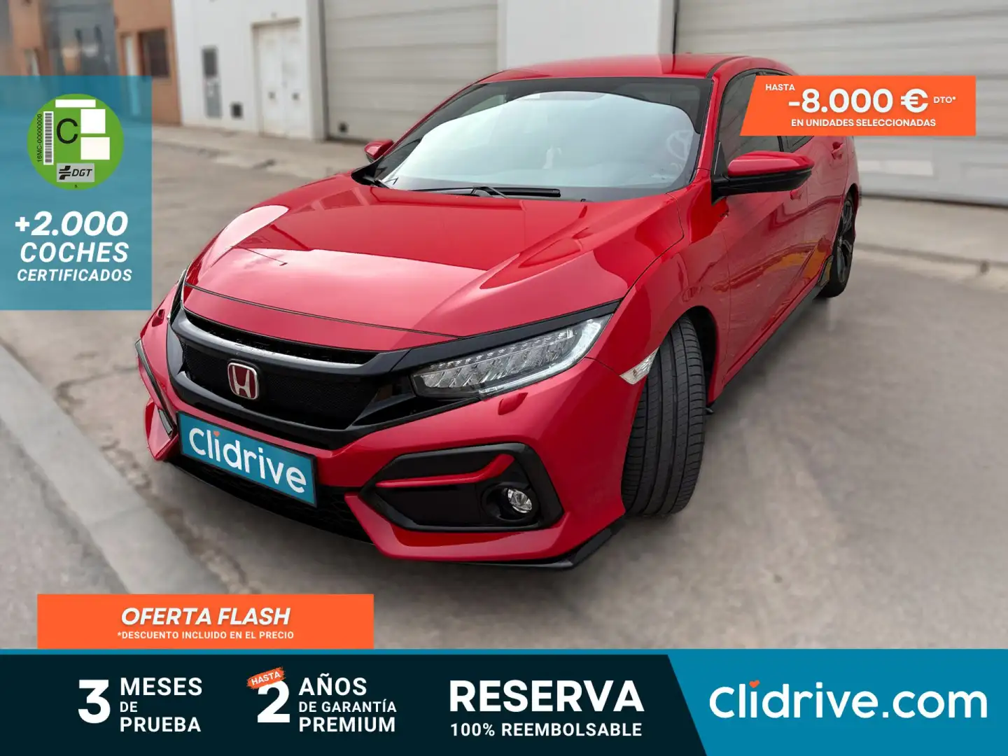 Honda Civic 1.5 VTEC Turbo Sport Rojo - 1