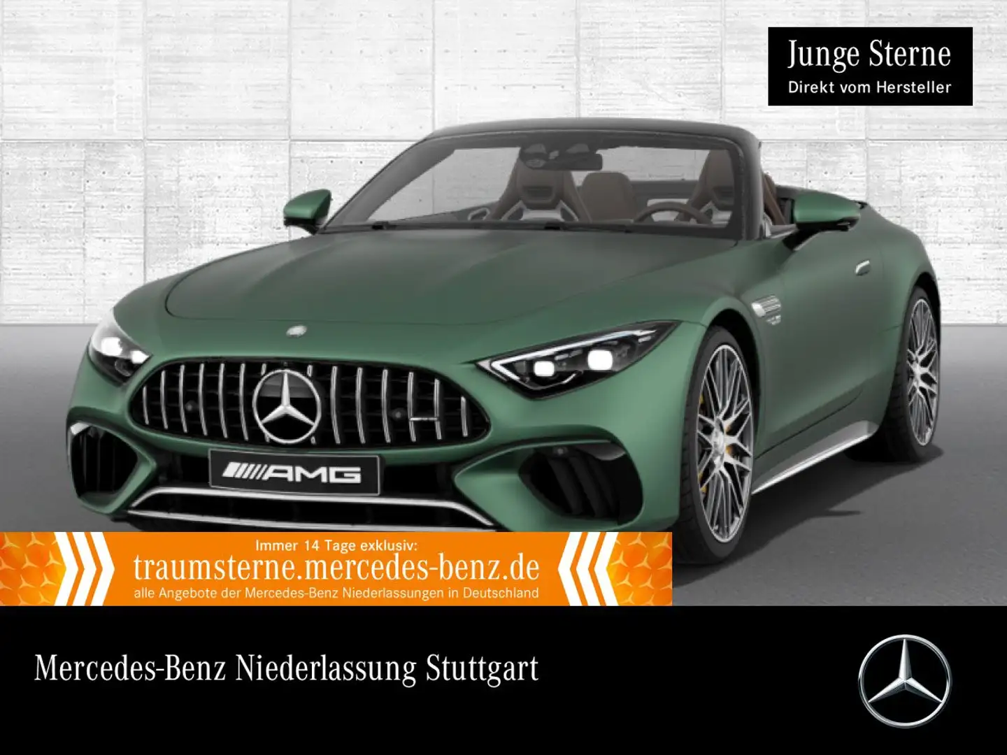 Mercedes-Benz SL 63 AMG S Cab. Keramik Perf-Sitze Fahrass Distr+ Grün - 1