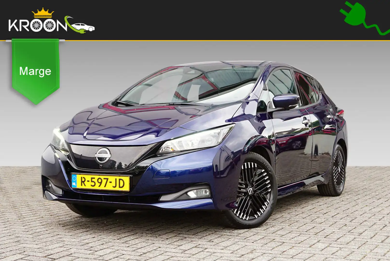 Nissan Leaf N-Connecta 40kWh SOH 91% Nieuwstaat! Blauw - 1