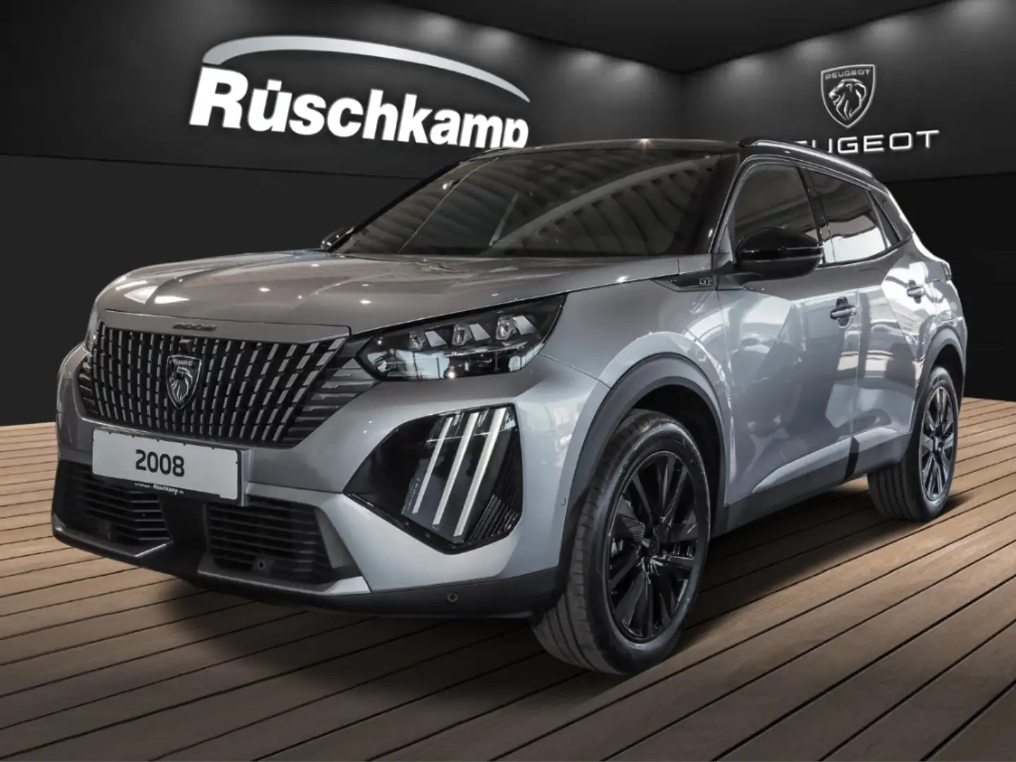 Peugeot 2008 Hybrid 136 EU6e GT 1.2 elekt.Sitze Voll-LED 360-Ka Grau - 1
