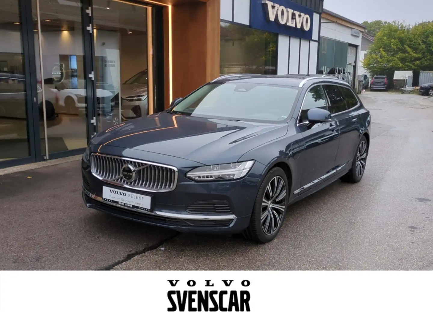 Volvo V90 Plus Bright Recharge Plug-In Hybrid AWD T6 Twin En Bleu - 1