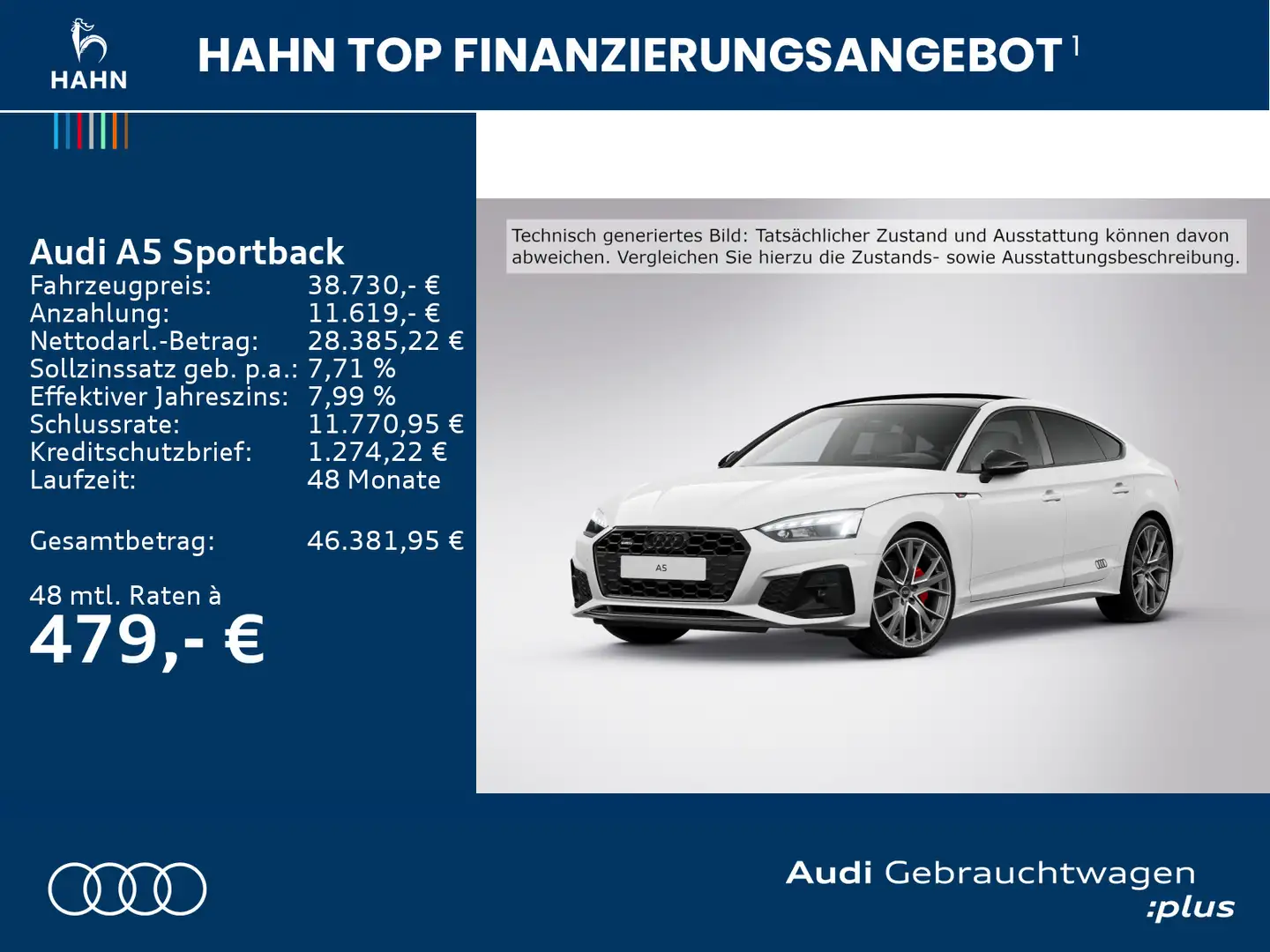 Audi A5 40TDI quat S-trc S-line Matrix Pano Weiß - 2