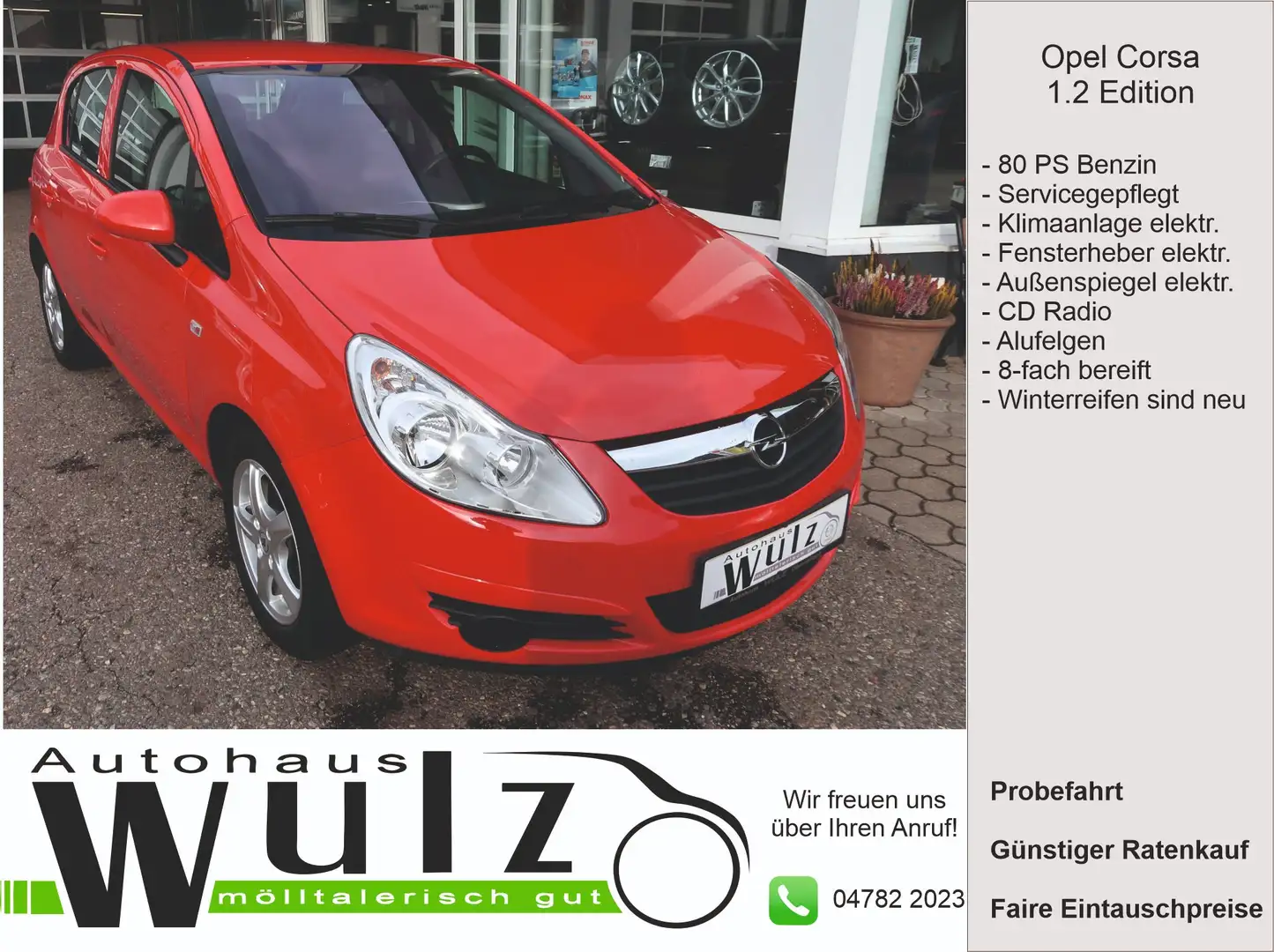 Opel Corsa Edition Rot - 1