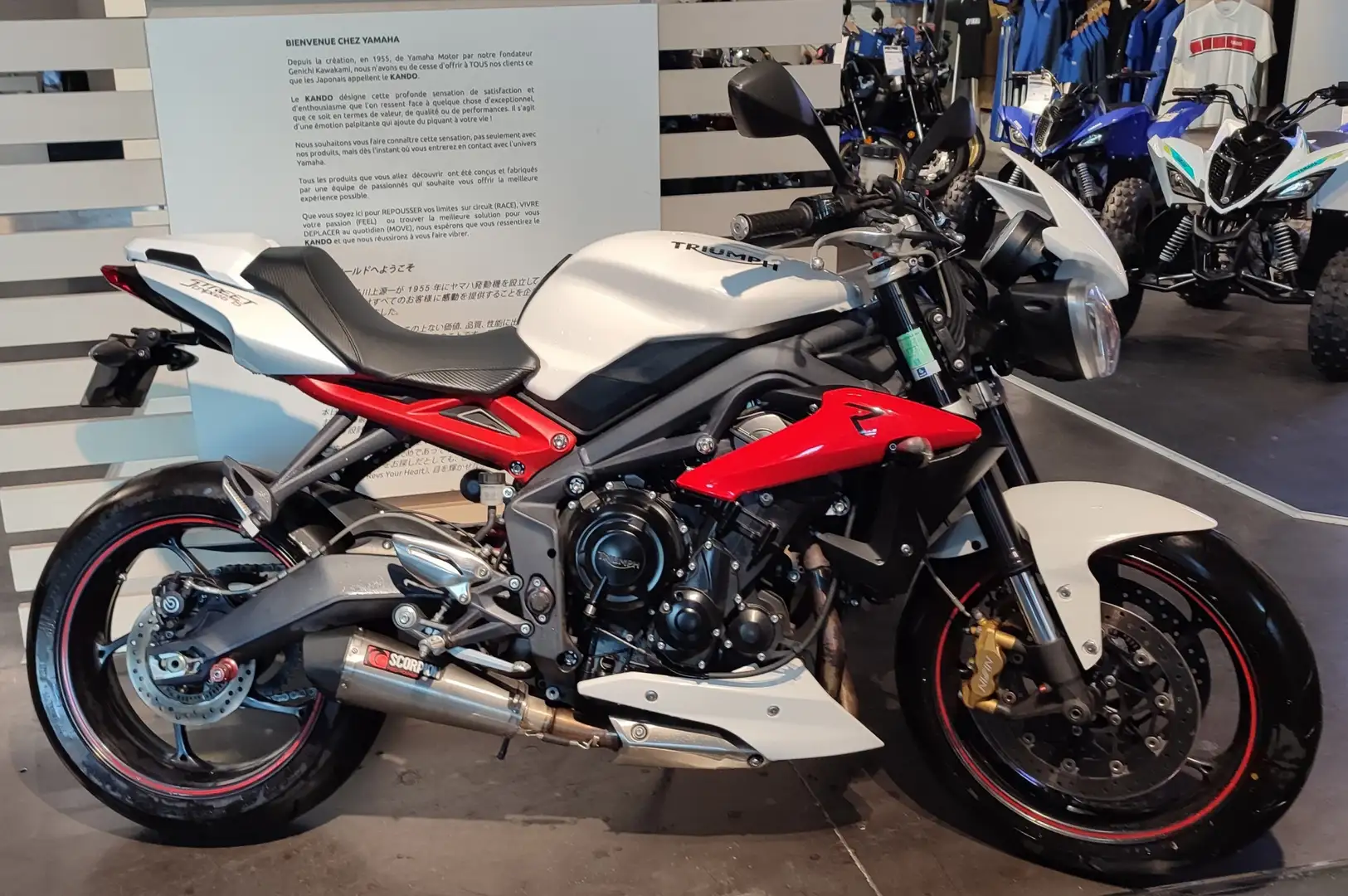 Triumph Street Triple 675 Blanc - 2