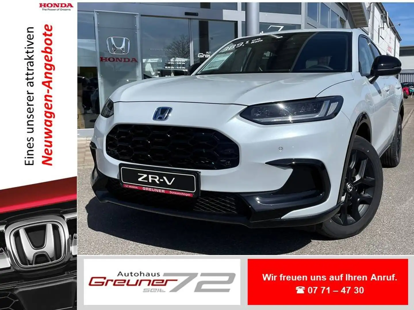 Honda ZR-V e:HEV 2.0 i-MMD Hybrid Sport * AKTION * Weiß - 1