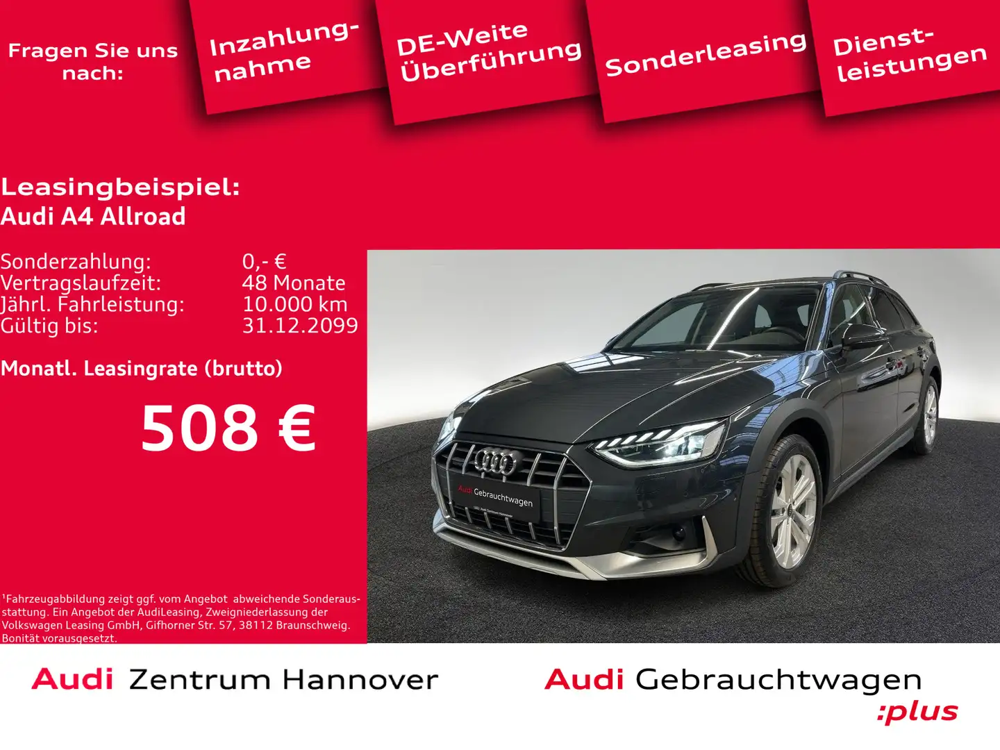 Audi A4 allroad A4 allroad quattro 40 TDI ACC virtual LED Kamera Grau - 1