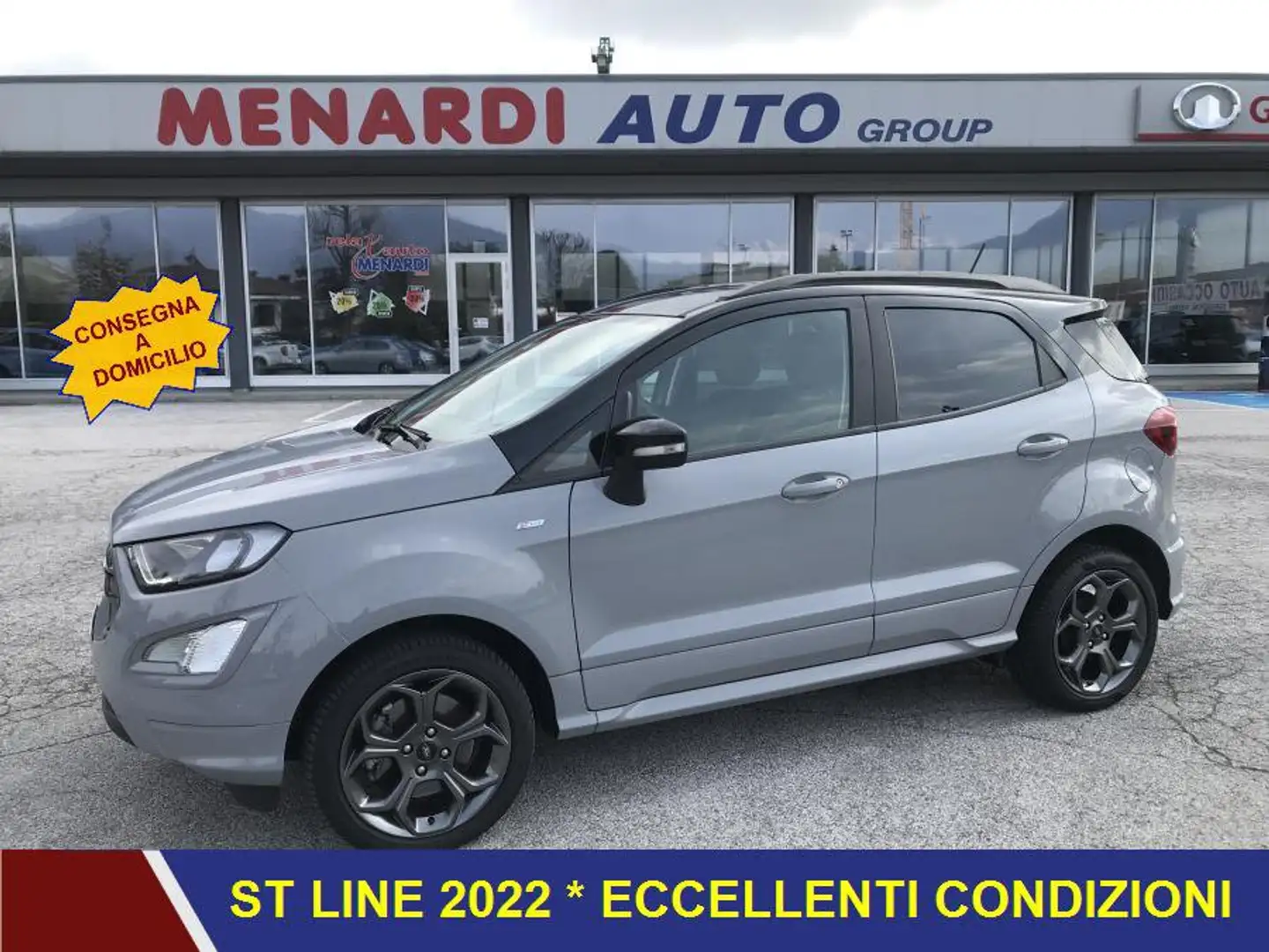 Ford EcoSport 1.0 EcoBoost 125cv ST-Line ST LINE PARI AL NUOVO Grigio - 1
