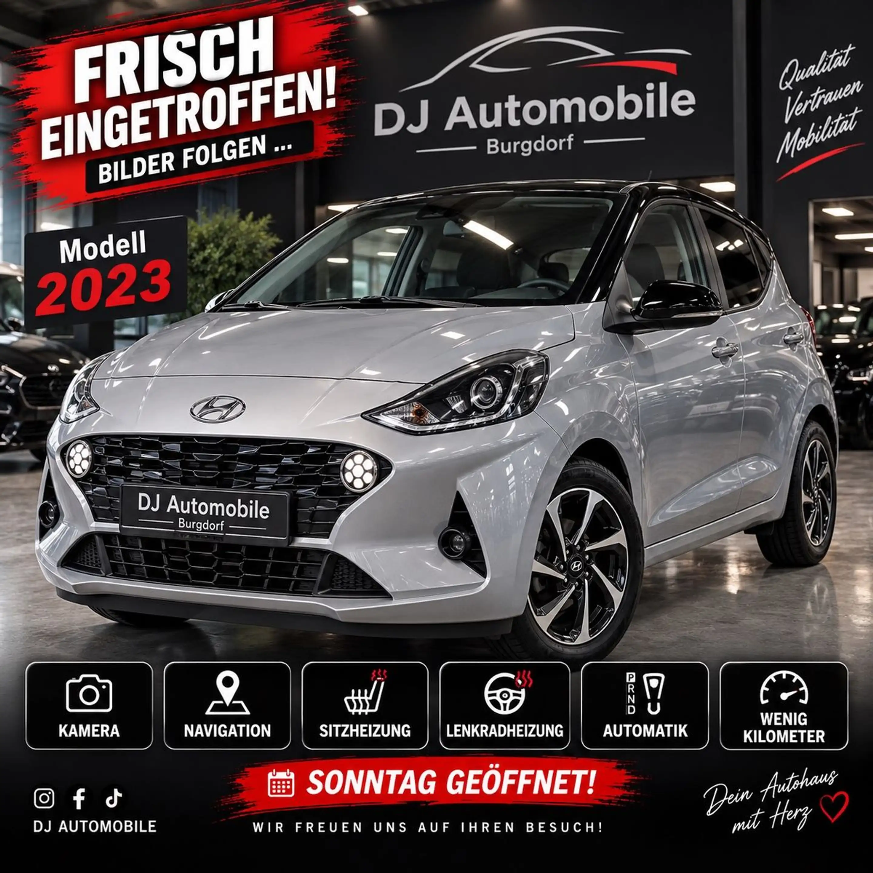 Hyundai i10 Model 2023/Automatik/Navi/Kamera/Top Ausst.