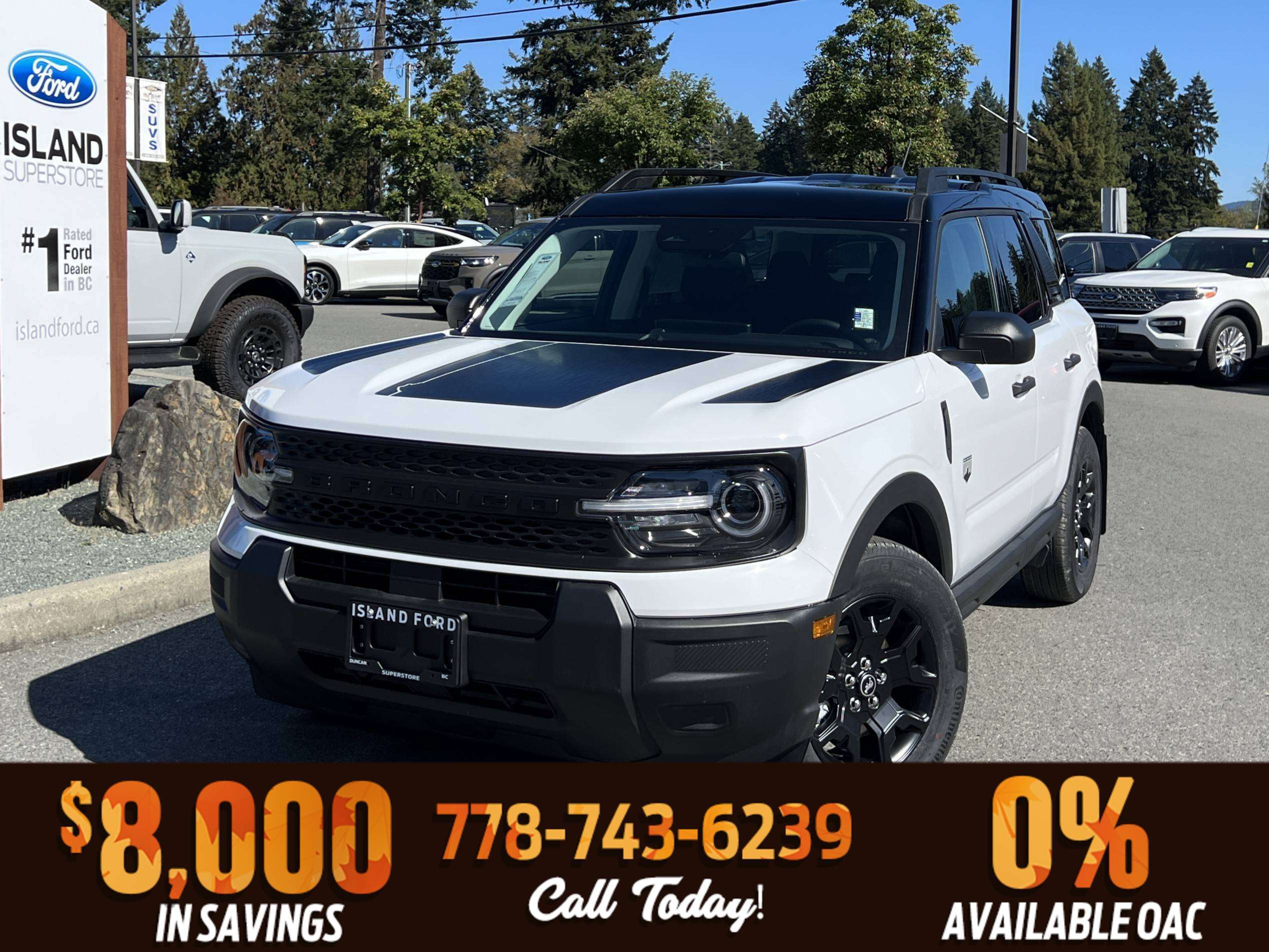 White 2026 Ford Bronco Sport SUV / Crossover All-Wheel Drive 8-Speed Automatic