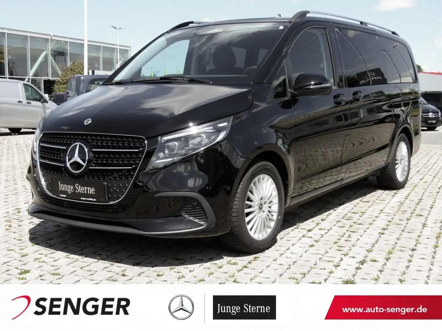Mercedes-Benz V 220 d Style lang Distr MULTIBEAM Kamera AHK2,5t Schwarz - 1