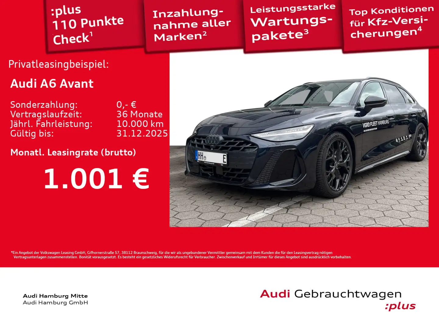 Audi A6 e-hybrid quattro 220 kW S tronic Editio Bleu - 1