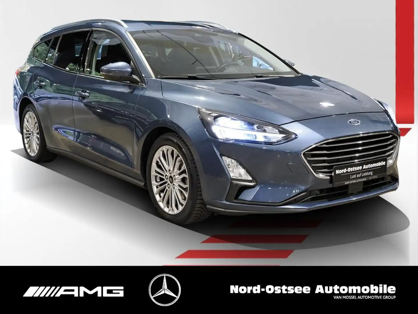 Ford Focus 1.5 TITANIUM NAVI PDC DAB LED SITZHZ TEMPO Bleu - 2