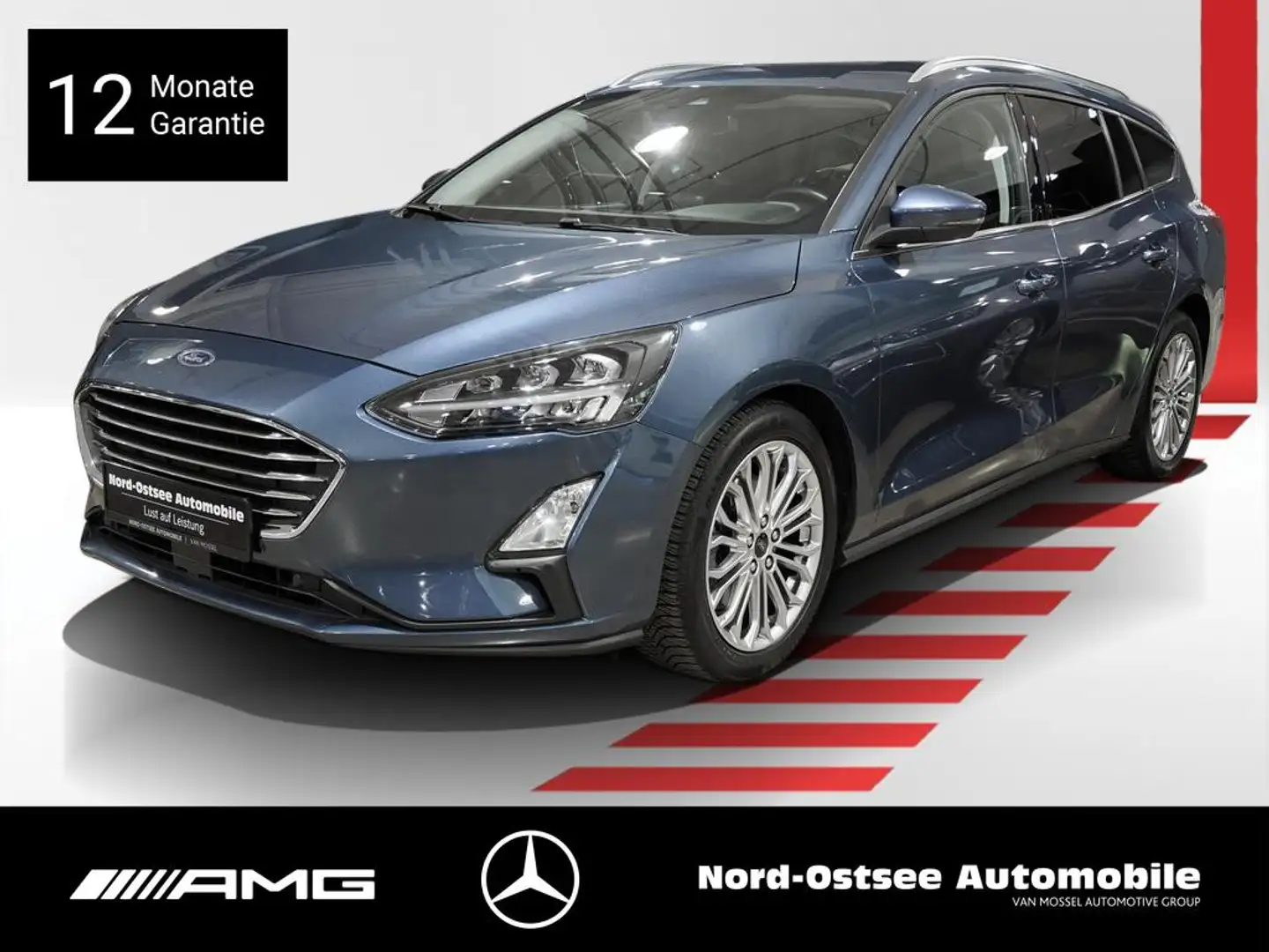 Ford Focus 1.5 TITANIUM NAVI PDC DAB LED SITZHZ TEMPO Bleu - 1