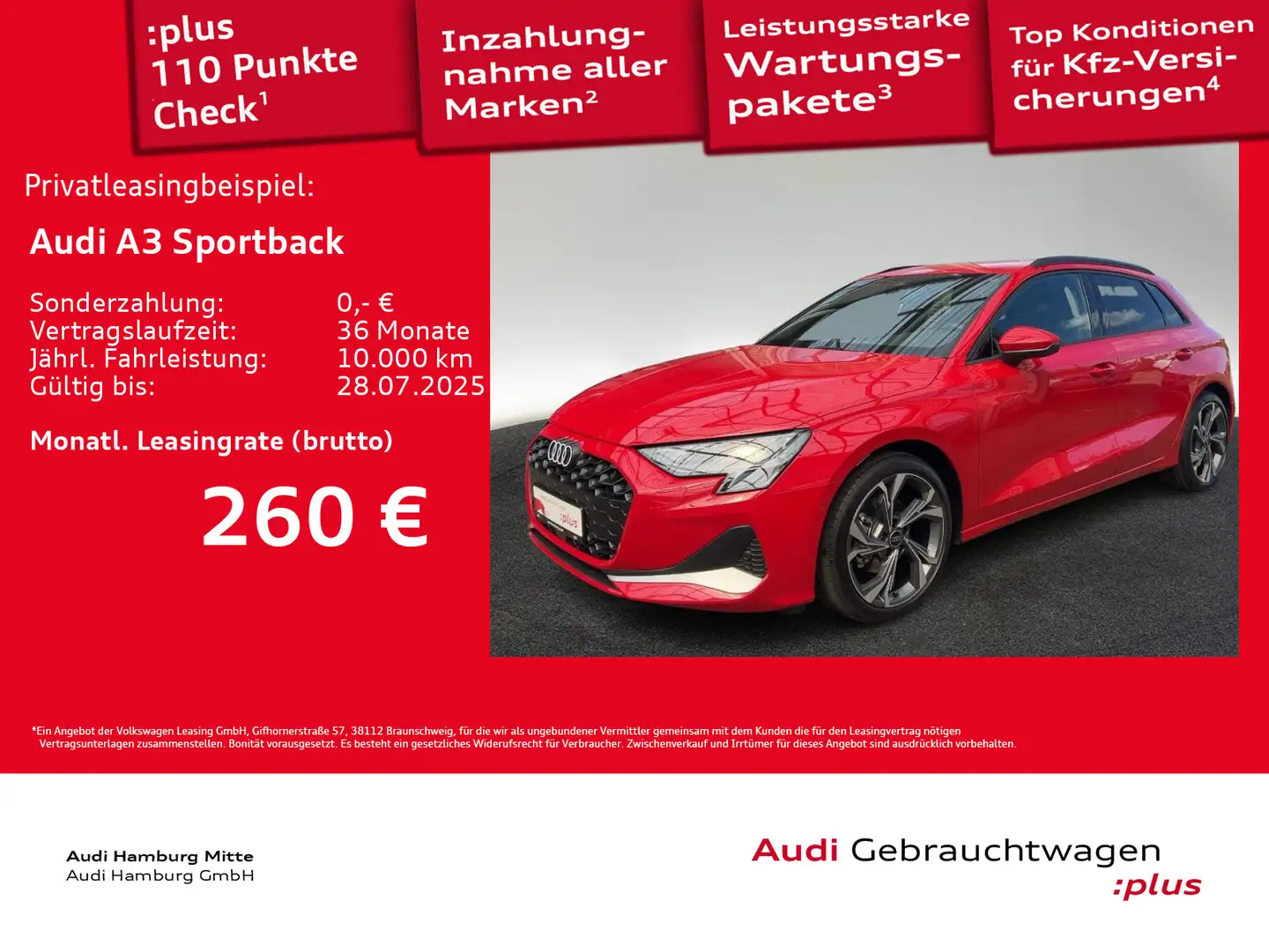 Audi A3 30 TFSI advanced S tronic AHK Kamer Rouge - 1