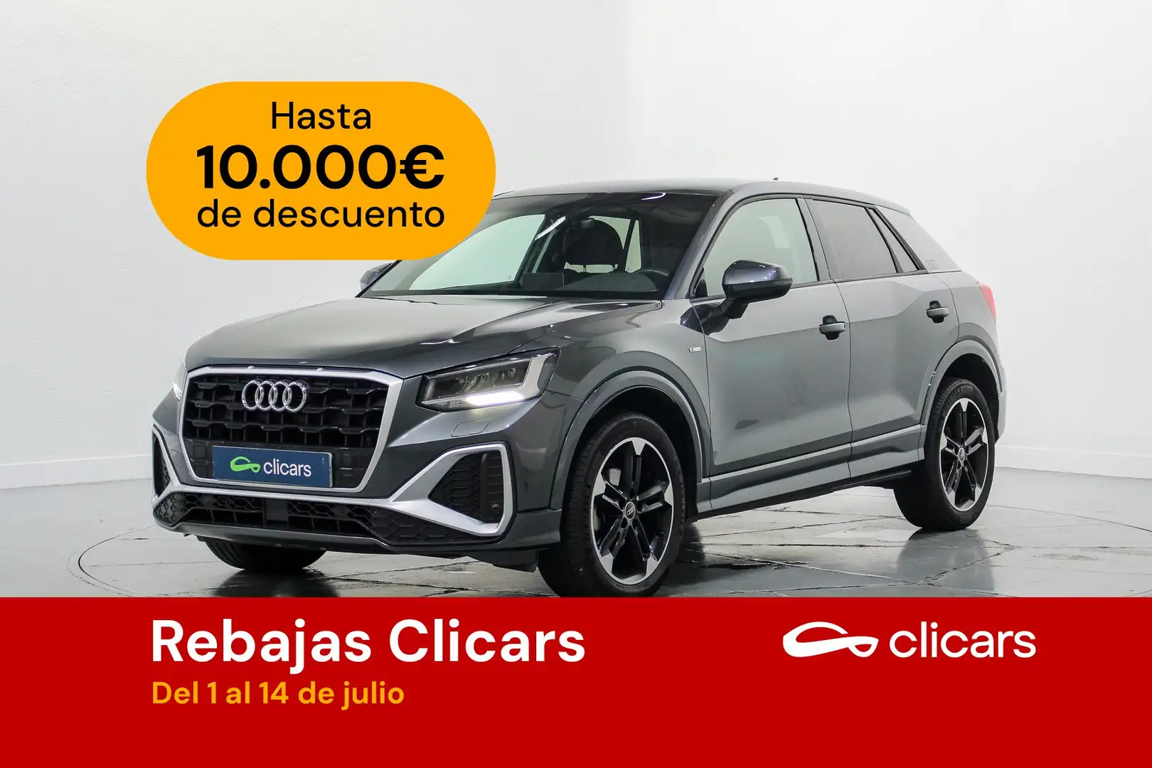 Audi Q2 30 TDI S line 85kW Gris - 1