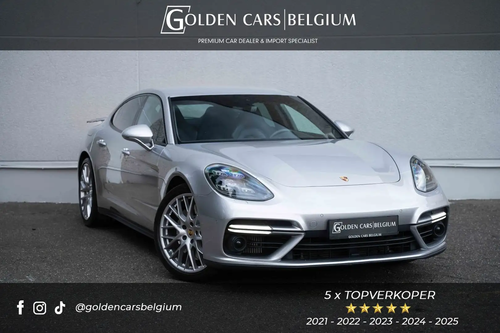 Porsche Panamera Turbo V8/MATRIX/LUCHTV/ACC/CAMERA/BOSE/CHRONO Argent - 1