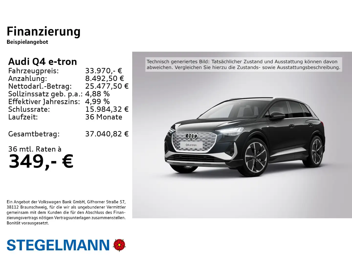 Audi Q4 e-tron Q4 e-tron 45 qu. S-Line 195kW/77kWh *Matrix-LED* Schwarz - 2