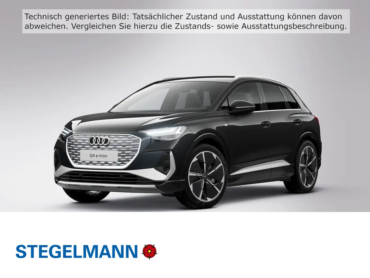 Audi Q4 e-tron Q4 e-tron 45 qu. S-Line 195kW/77kWh *Matrix-LED* Schwarz - 1