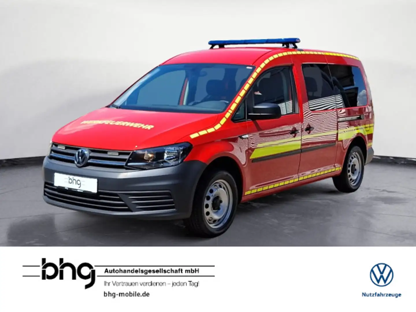 Volkswagen Caddy 1.4 TSI DSG *FEUERWEHR MTW* 5sitz AHK Rot - 1
