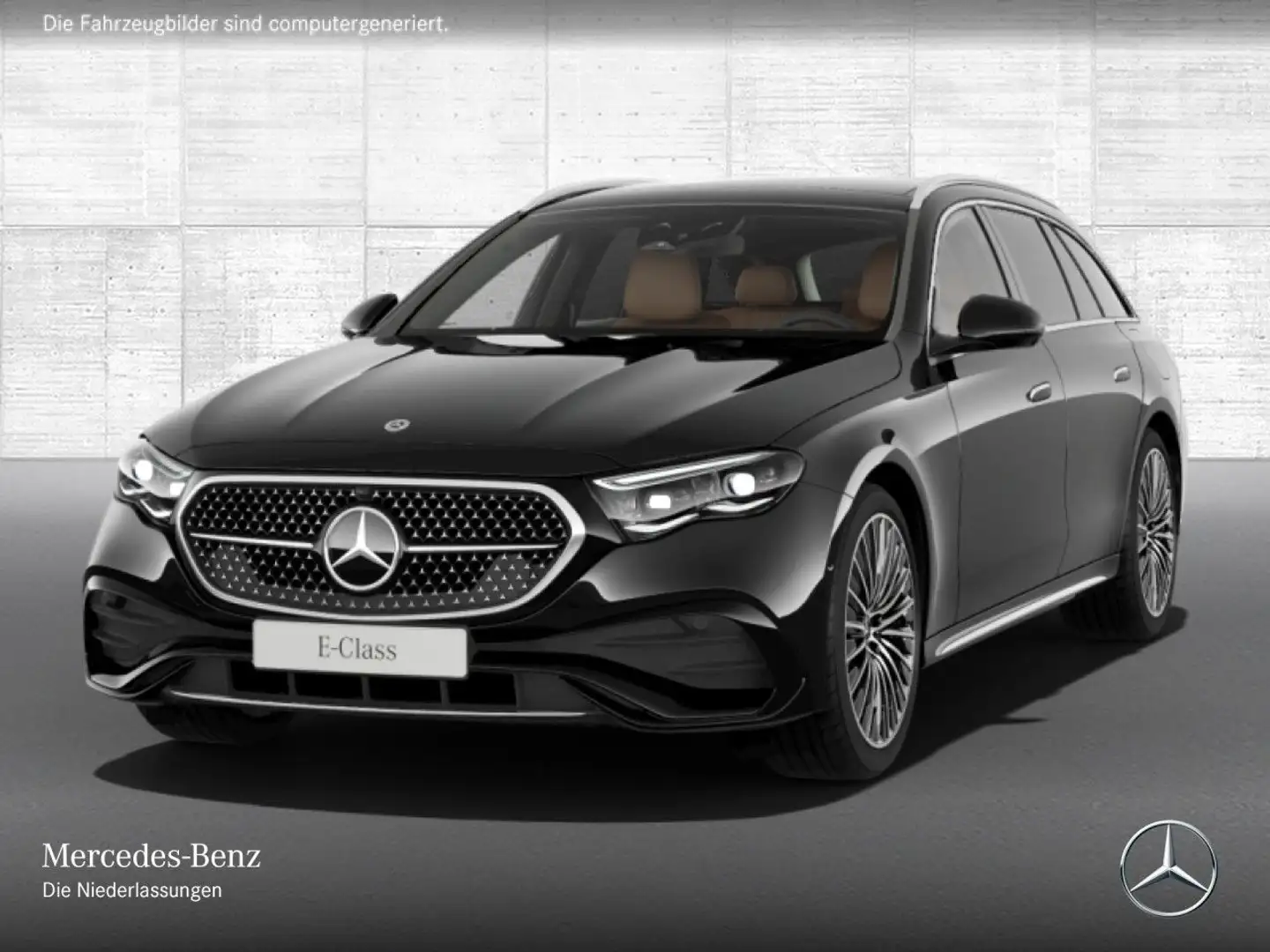 Mercedes-Benz E 300 de T AMG Fahrass 360° Pano Distr. HUD PTS 9G Schwarz - 2