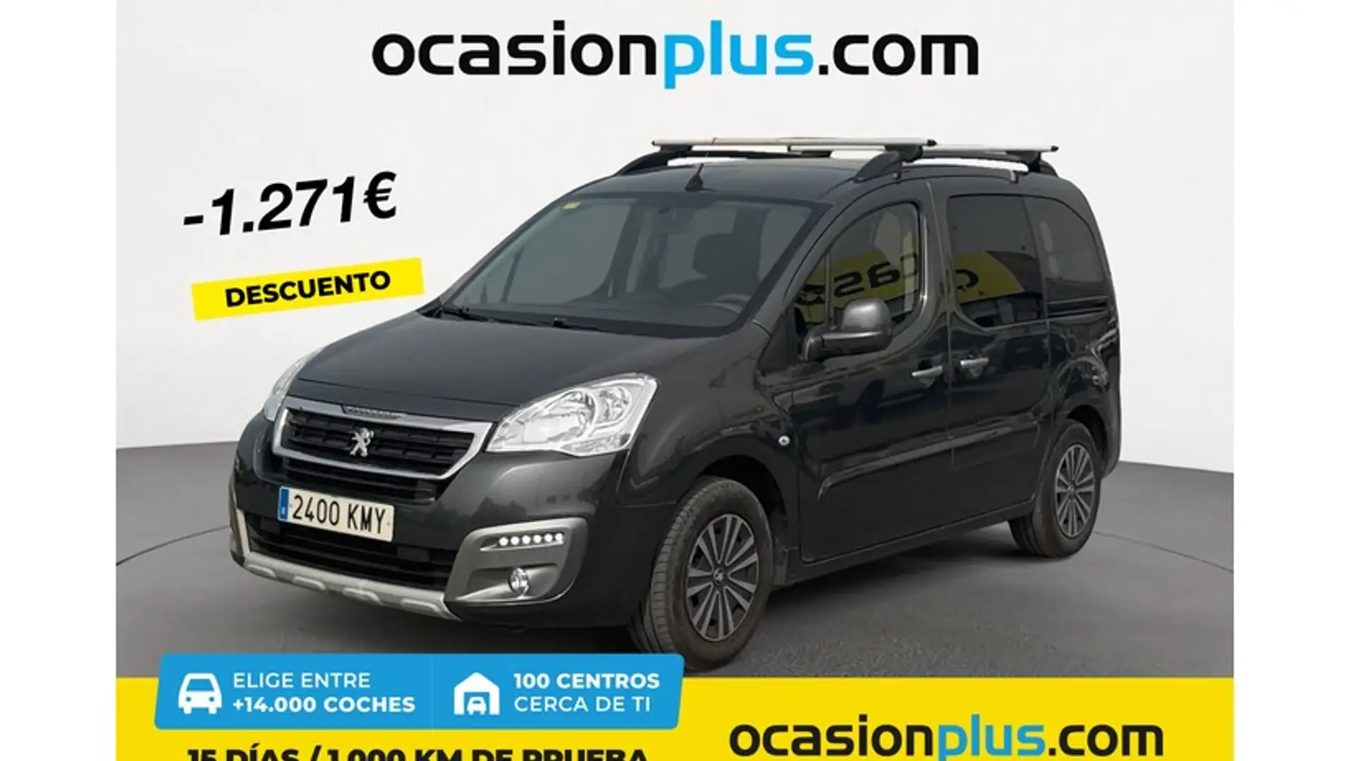 Peugeot Partner Tepee 1.6BlueHDI Style 100 Gris - 1