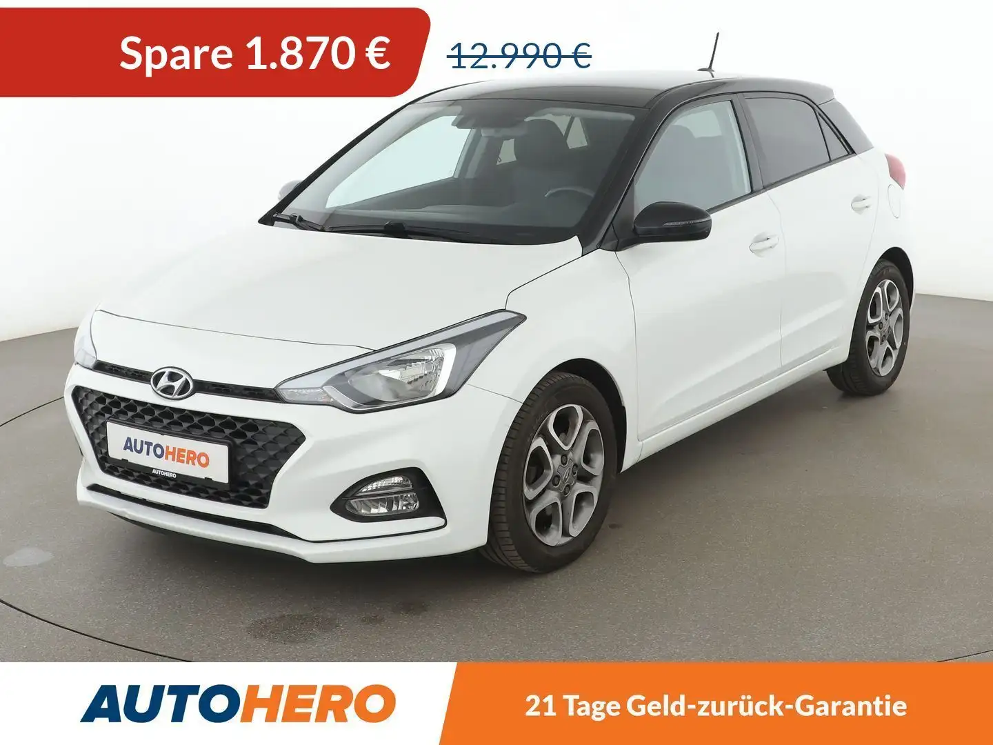 Hyundai i20 1.0 TGDI YES! Plus*NAVI*TEMPO*PDC*SHZ* Weiß - 1