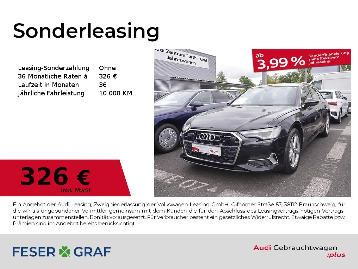 Audi A6 Avant Sport 45 TFSI adv. S tronic Matrix/Rfk Nero - 1