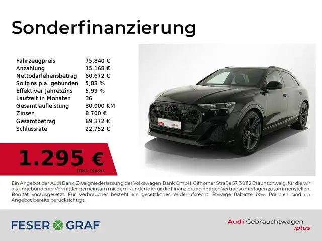 Audi Q8 50 TDI quattro S line Matrix / AHK / ACC / PANO /