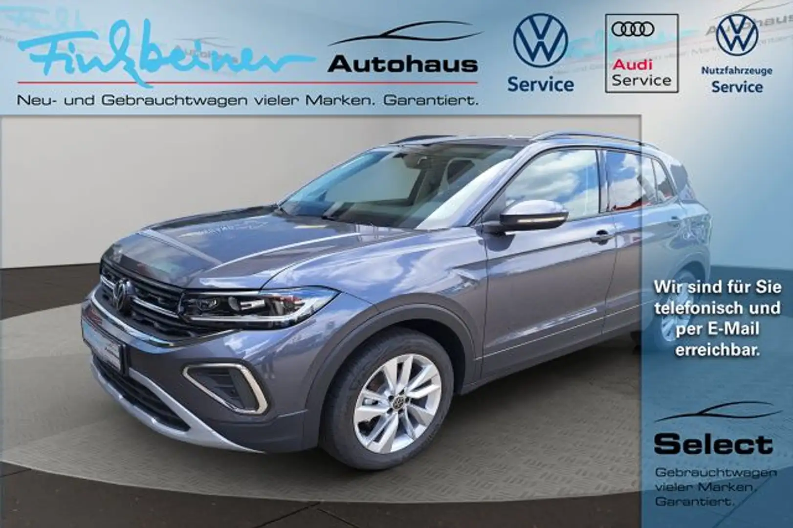 Volkswagen T-Cross Life 1.5l TSI DSG Bluetooth LED Klima Gris - 1